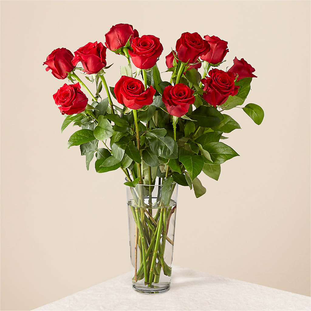 Long Stem Red Rose Bouquet – The Flower Garden, Nettleton MS