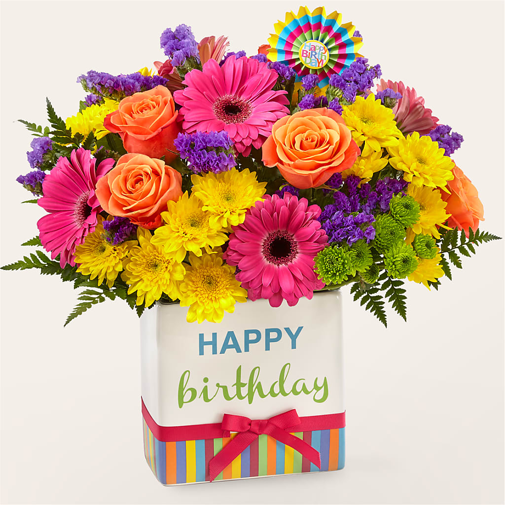 Birthday Brights Bouquet – The Flower Garden, Nettleton MS