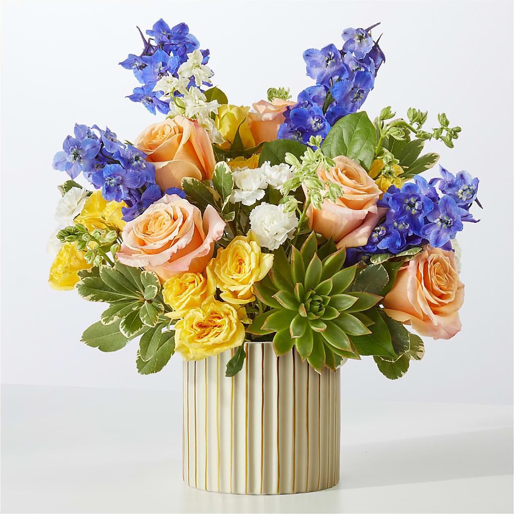 Cobalt Reverie Bouquet – The Flower Garden, Nettleton MS