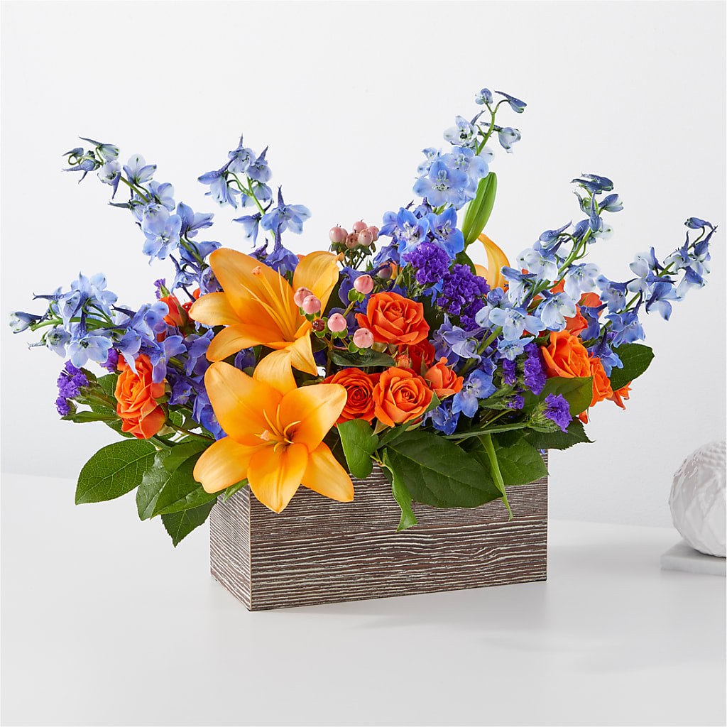 Radiant Citrus Box Bouquet – The Flower Garden, Nettleton MS