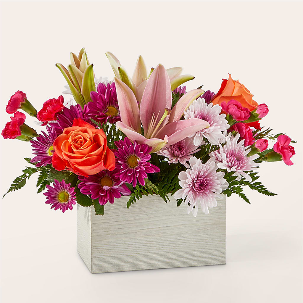 Light of My Life Box Bouquet – The Flower Garden, Nettleton MS