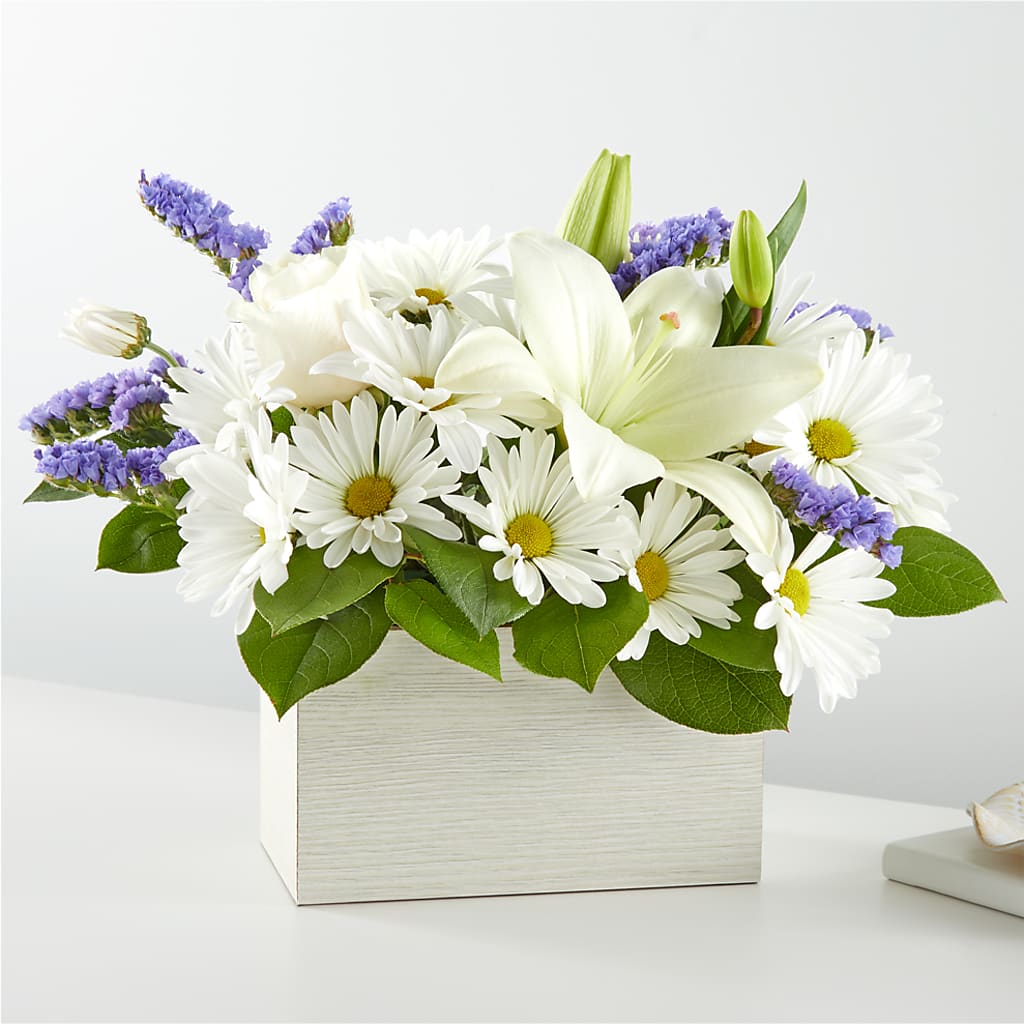 Beyond Blue Box Bouquet – The Flower Garden, Nettleton MS