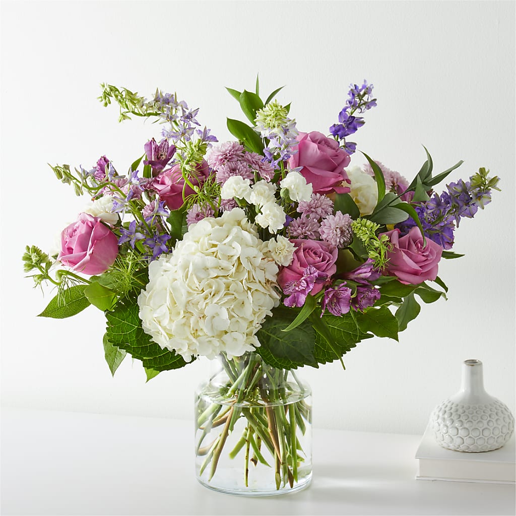 Violet Caress Bouquet – The Flower Garden, Nettleton MS