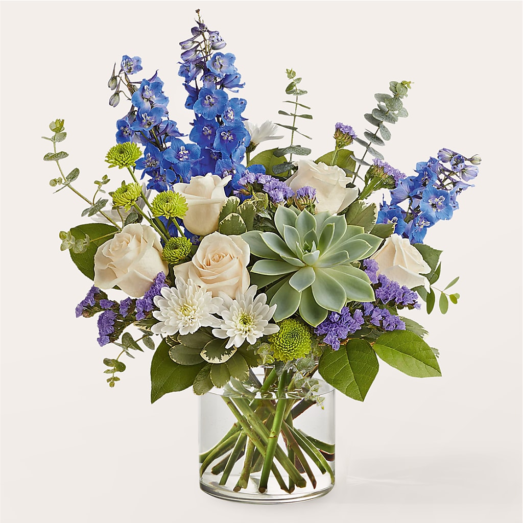 Cerulean Waves Bouquet – The Flower Garden, Nettleton MS