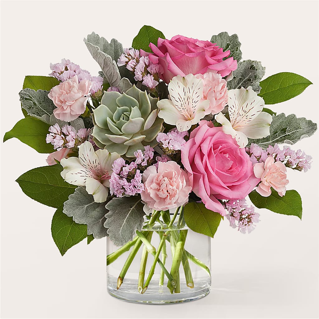 Dusty Rose Bouquet – The Flower Garden, Nettleton MS