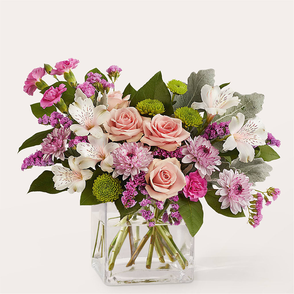 Pink Suede Bouquet – The Flower Garden, Nettleton MS