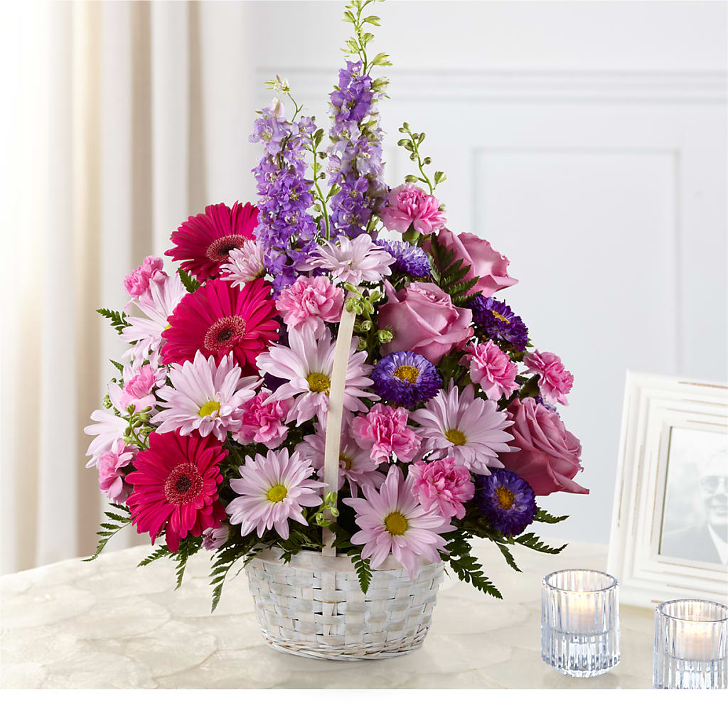 Pastel Peace Basket – The Flower Garden, Nettleton MS