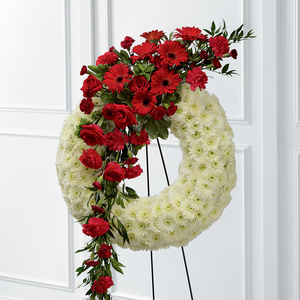 Graceful Tribute Wreath – The Flower Garden, Nettleton MS
