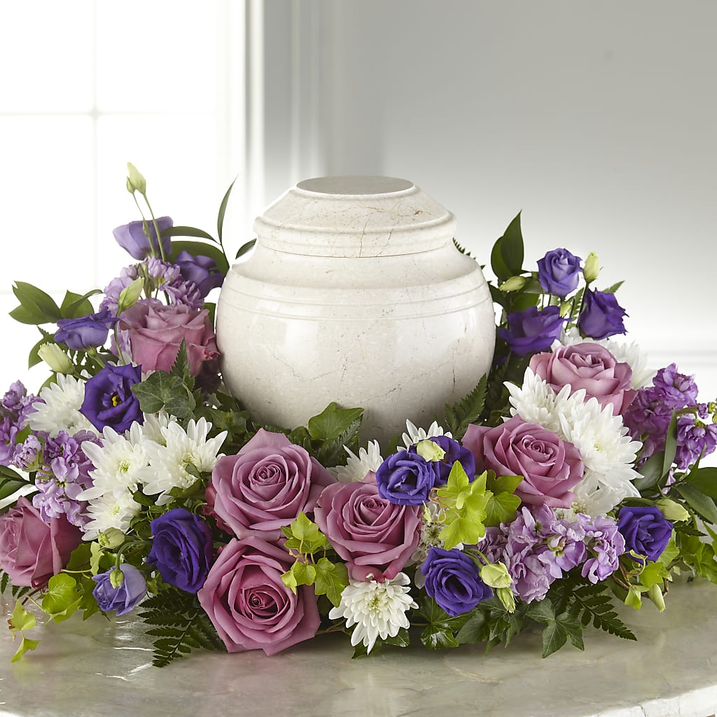 Blooming Sympathy Cremation Adornment – The Flower Garden, Nettleton MS