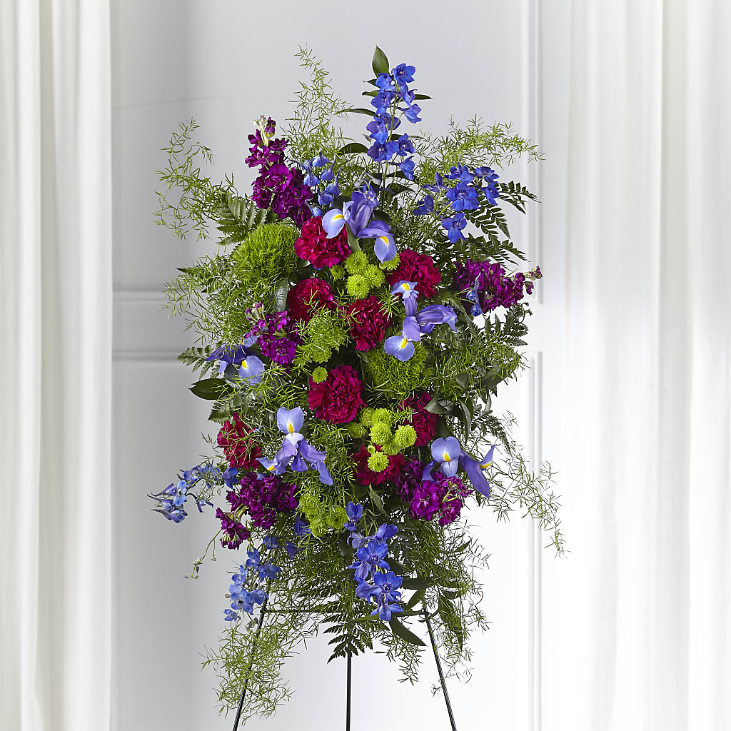 Heavenly Skies Standing Spray – The Flower Garden, Nettleton MS