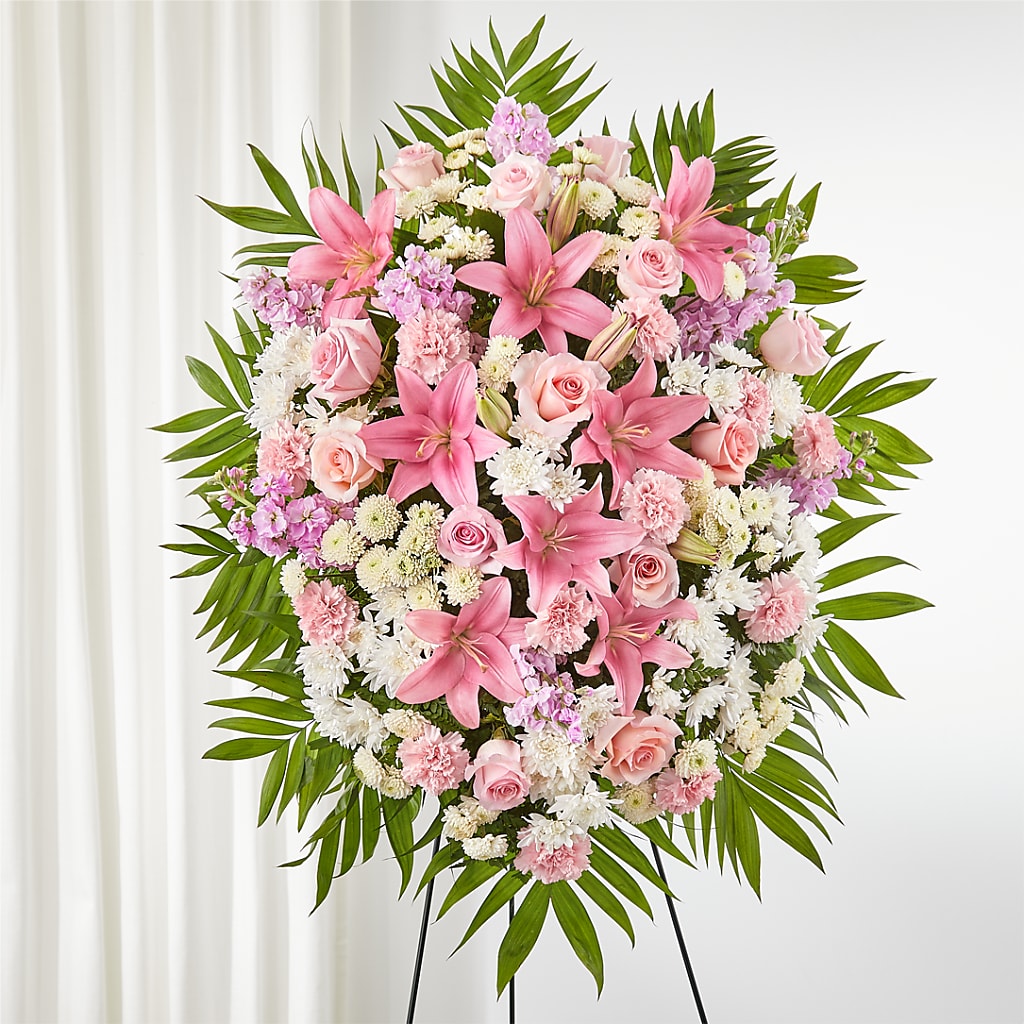 Offering Solace Standing Spray – The Flower Garden, Nettleton MS