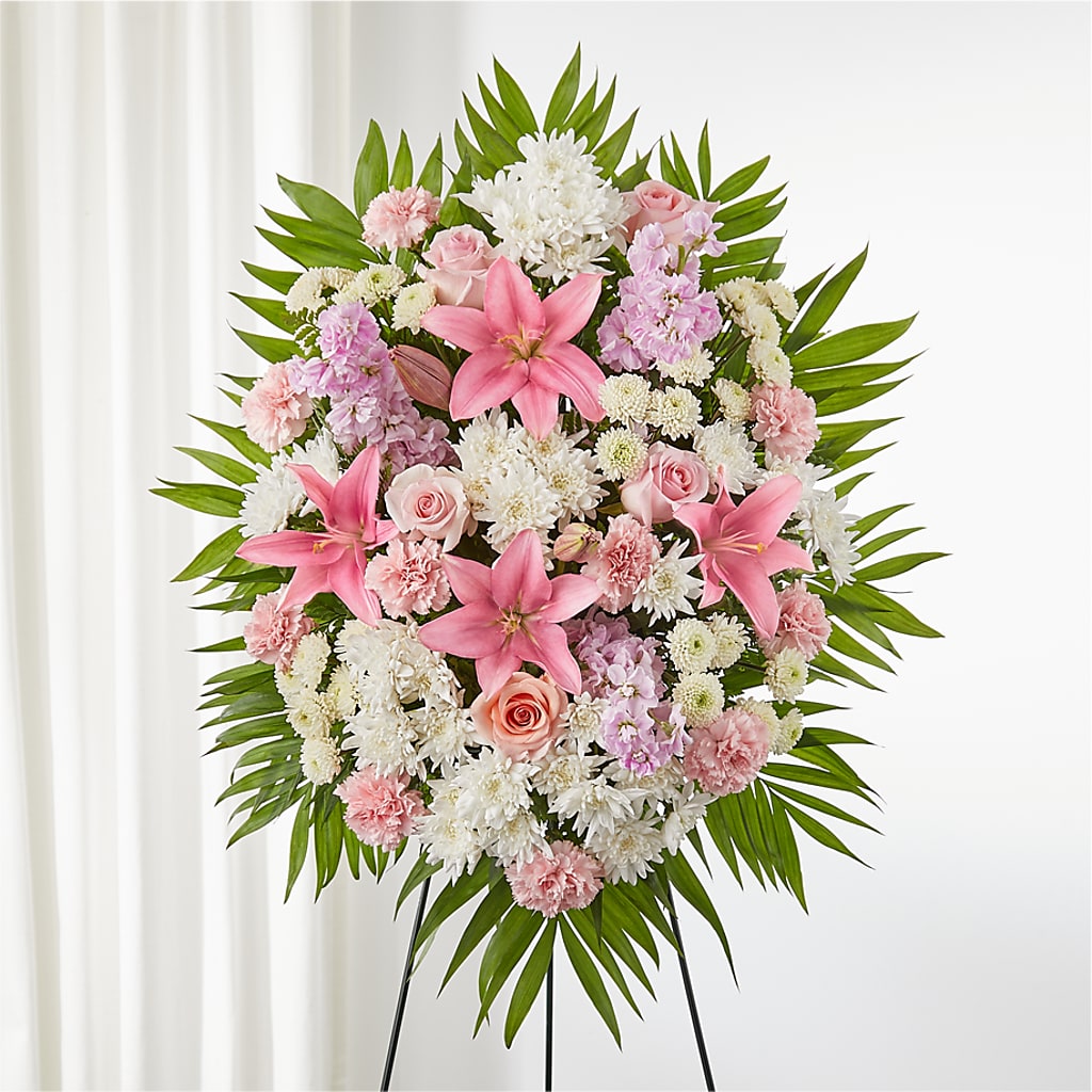 Offering Solace Standing Spray – The Flower Garden, Nettleton MS