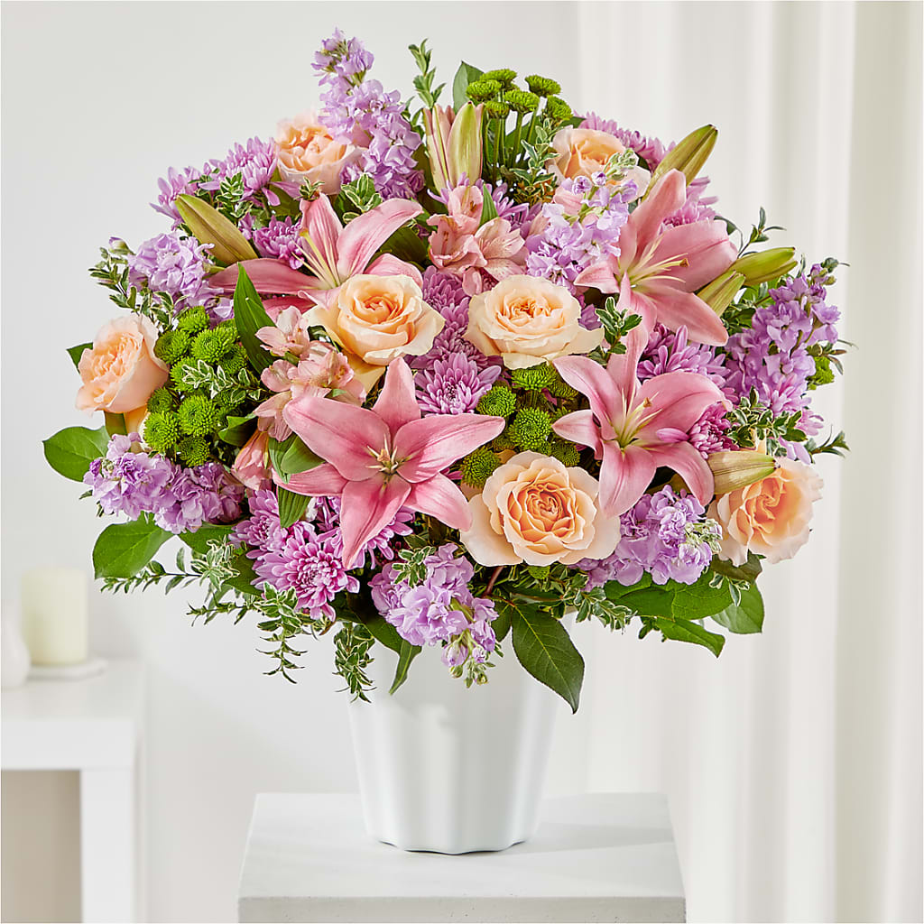 Supportive Embrace Tabletop Basket – The Flower Garden, Nettleton MS