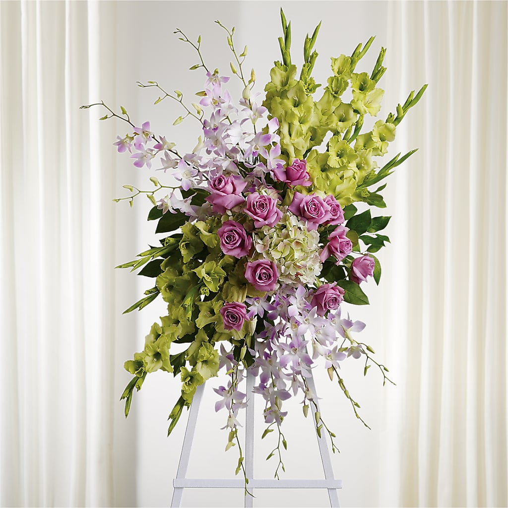 Lasting Legacy Standing Spray – The Flower Garden, Nettleton MS