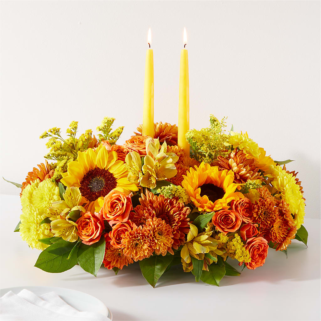 Autumn Harmony Centerpiece – The Flower Garden, Nettleton MS
