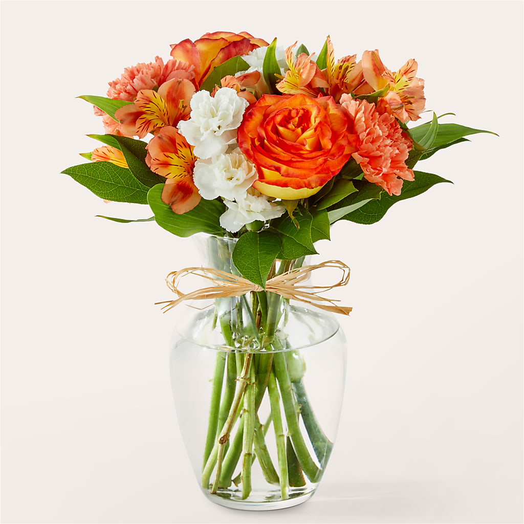 Apricot Glow Bouquet – The Flower Garden, Nettleton MS