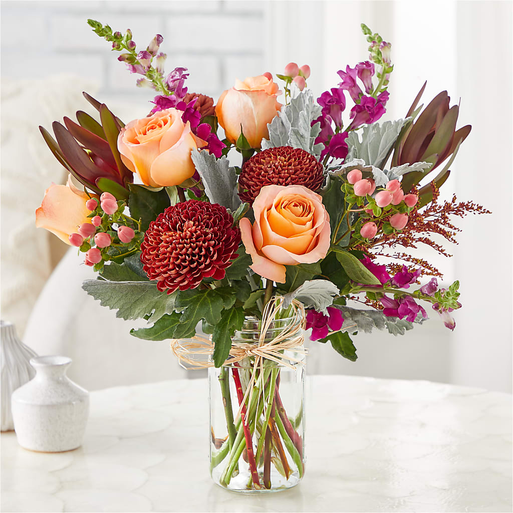 Moody Hues Bouquet – The Flower Garden, Nettleton MS