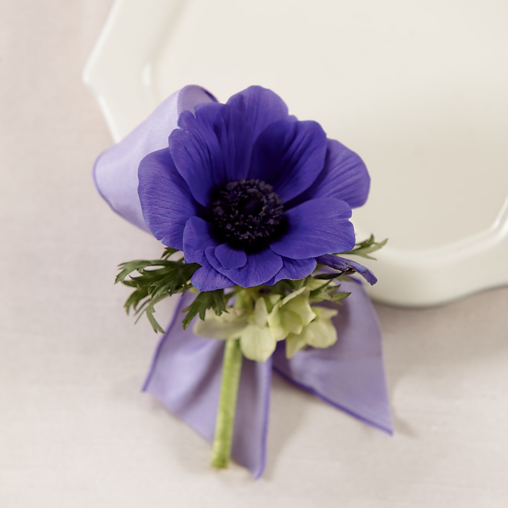Purple Passion Boutonniere – The Flower Garden, Nettleton MS