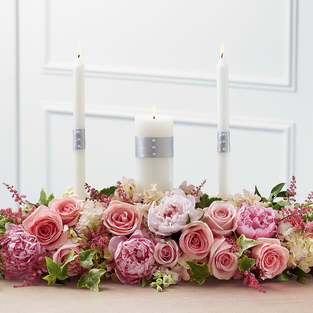 Worldwide Romance Unity Candle Arrangement – The Flower Garden, Nettleton MS