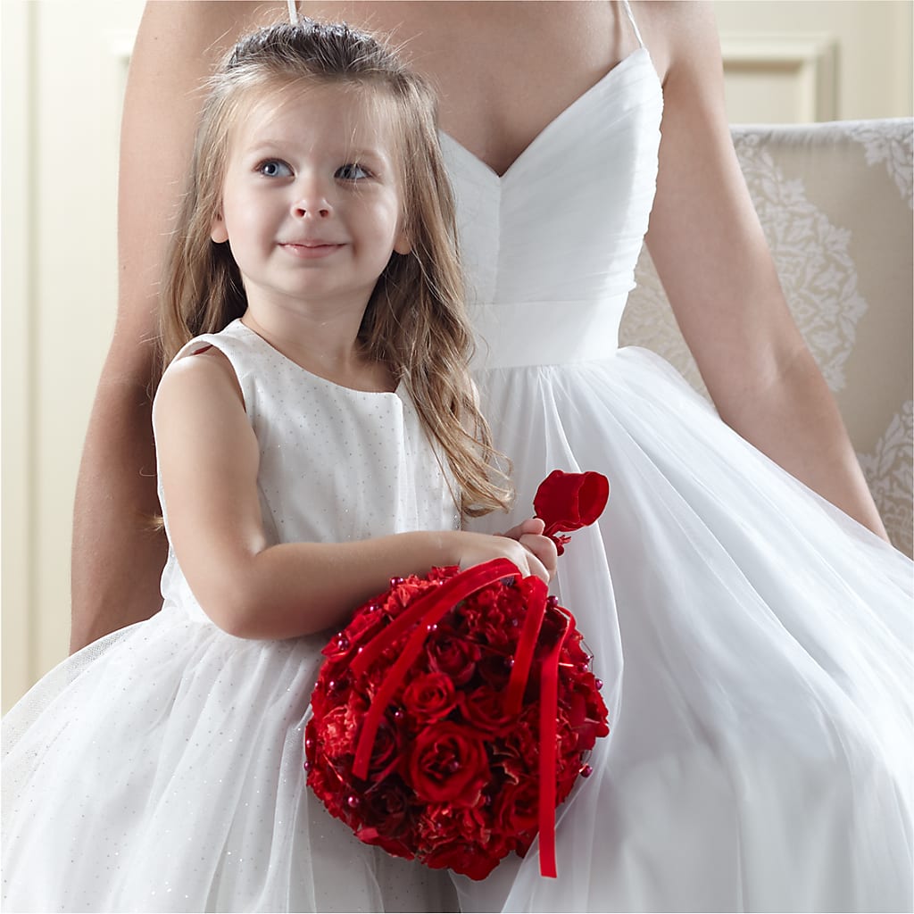 Pure at Heart Flower Girl Arrangement – The Flower Garden, Nettleton MS
