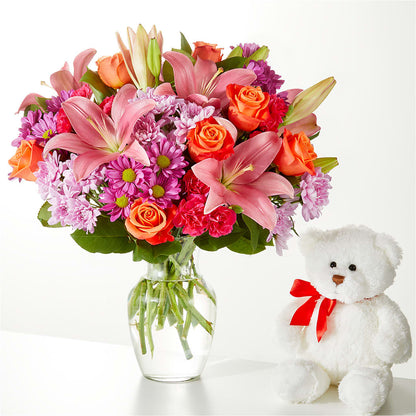 One and Only Bouquet and Bear Bundle –  The Flower Garden, Nettleton MS