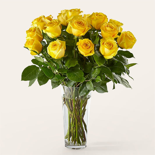 Long Stem Yellow Rose Bouquet –  The Flower Garden, Nettleton MS