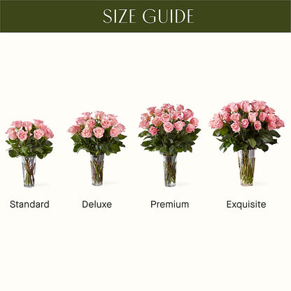 Long Stem Pink Rose Bouquet –  The Flower Garden, Nettleton MS