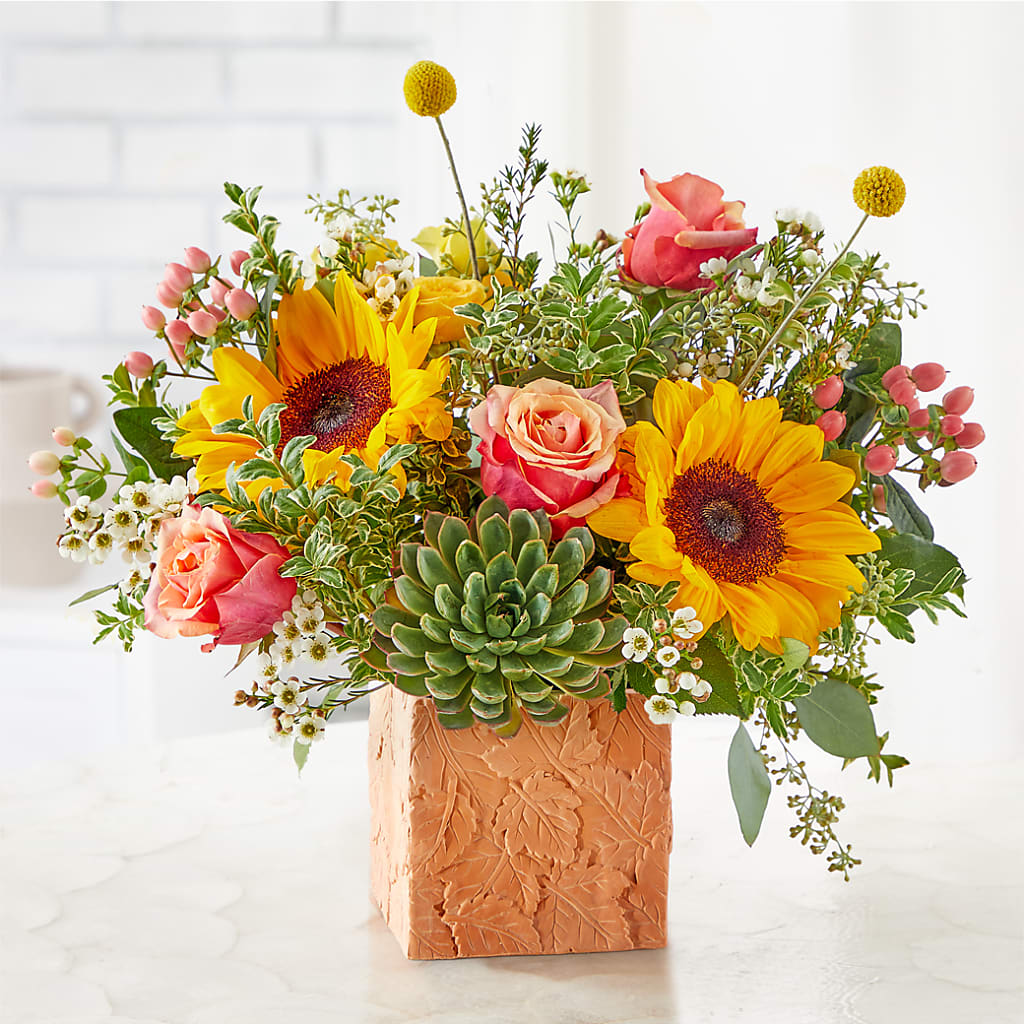 Sunflower Season Bouquet –  The Flower Garden, Nettleton MS