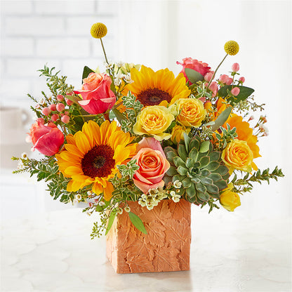 Sunflower Season Bouquet –  The Flower Garden, Nettleton MS
