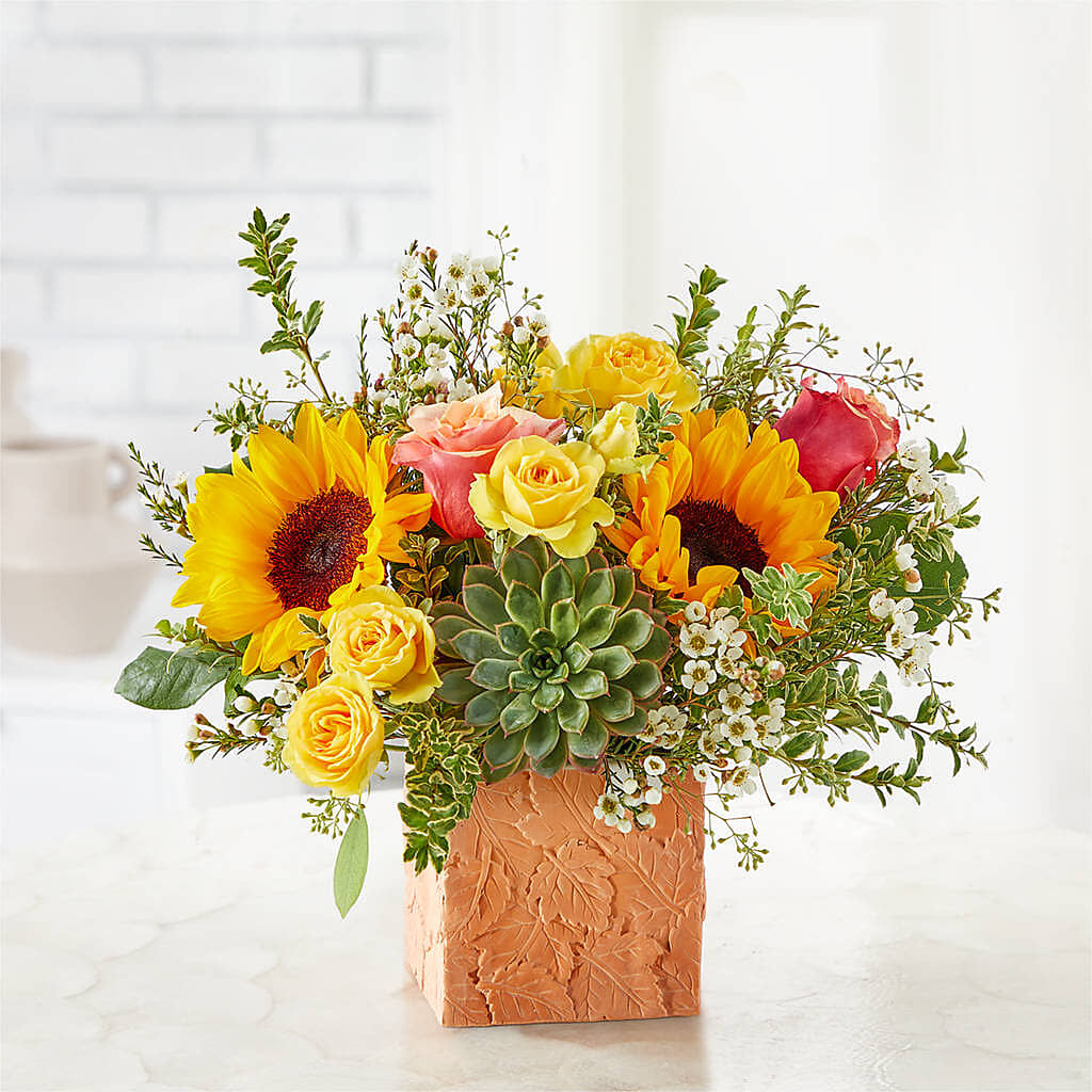 Sunflower Season Bouquet –  The Flower Garden, Nettleton MS