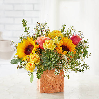 Sunflower Season Bouquet –  The Flower Garden, Nettleton MS