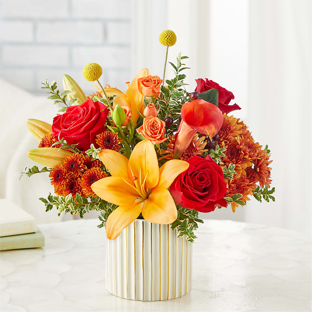 Scarlet Skies Bouquet –  The Flower Garden, Nettleton MS