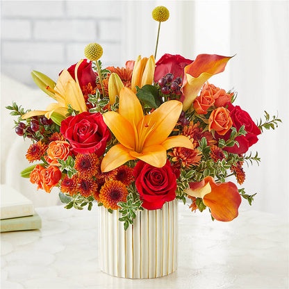 Scarlet Skies Bouquet –  The Flower Garden, Nettleton MS