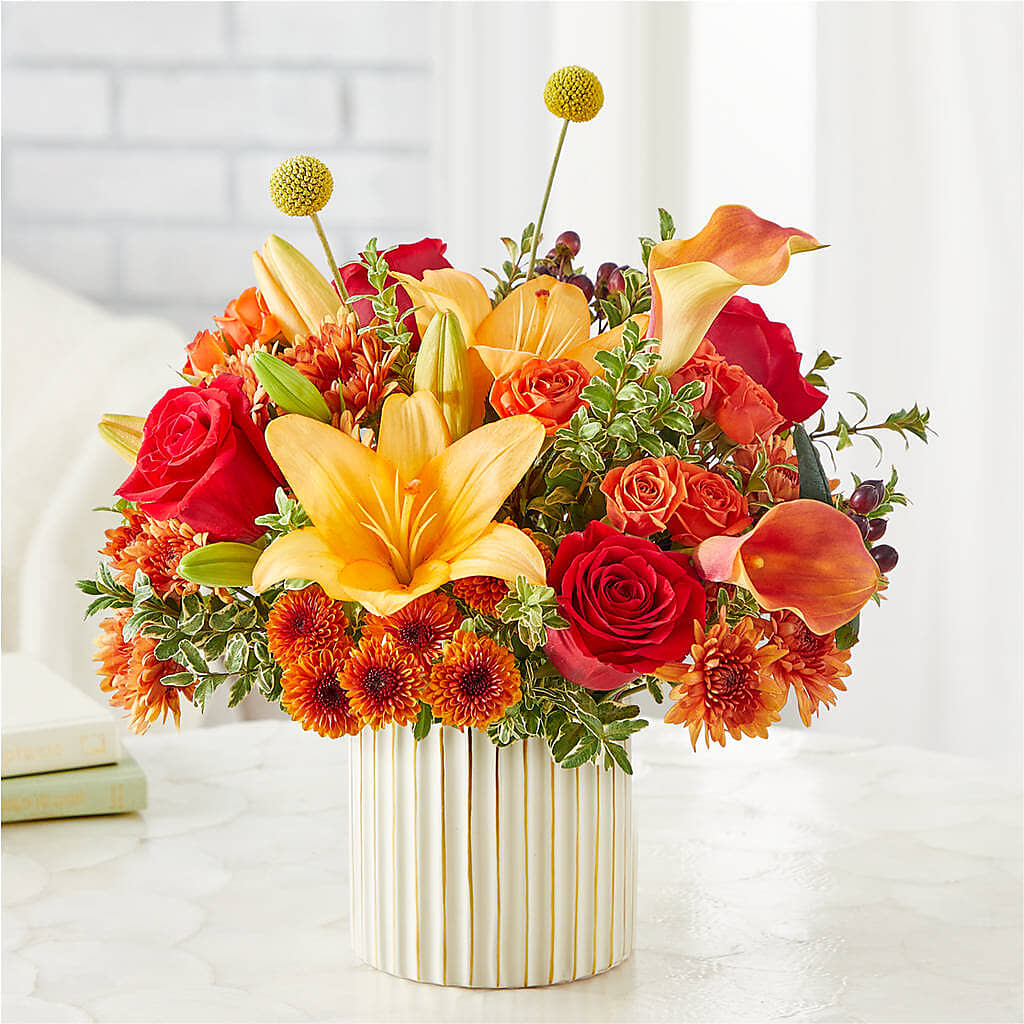 Scarlet Skies Bouquet –  The Flower Garden, Nettleton MS