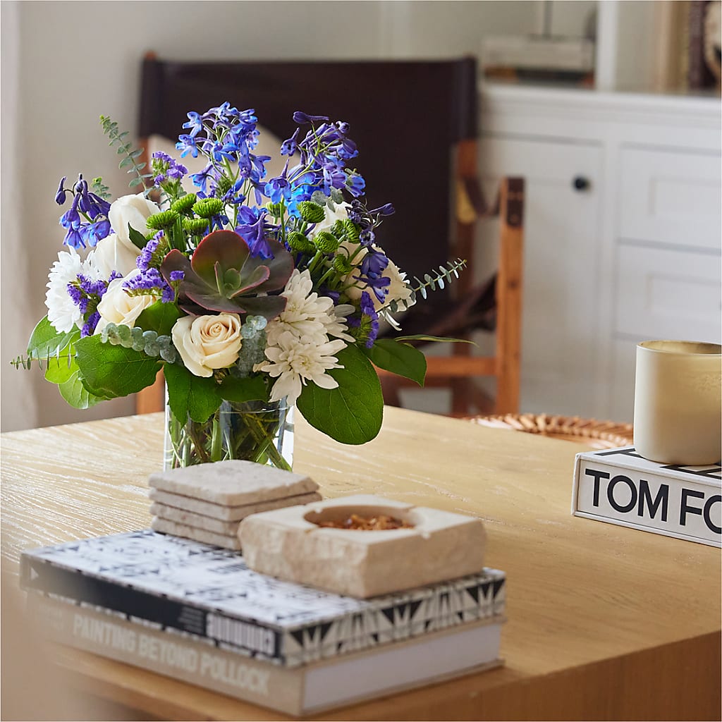 Cerulean Waves Bouquet –  The Flower Garden, Nettleton MS