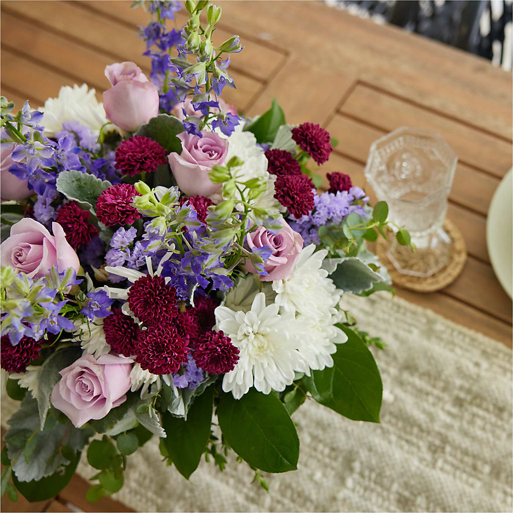 Violet Frost Bouquet –  The Flower Garden, Nettleton MS