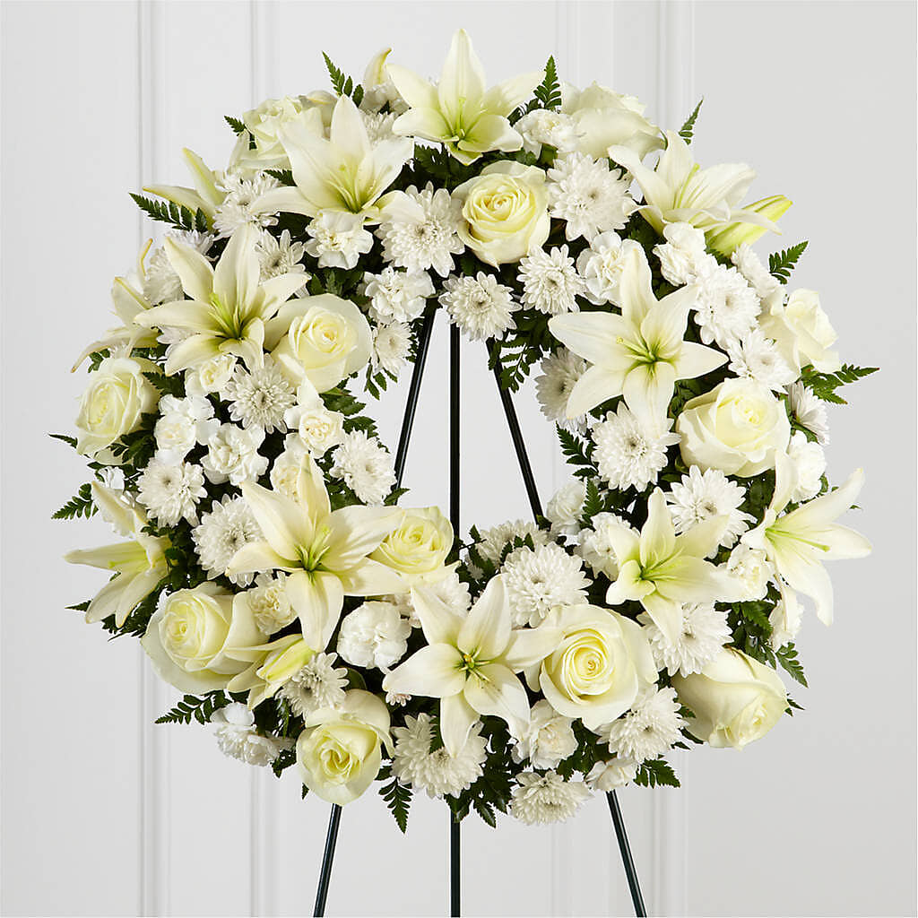 Treasured Tribute Wreath –  The Flower Garden, Nettleton MS