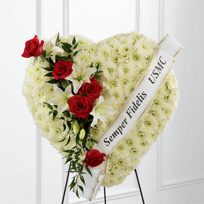 Heartfelt Hero Standing Heart –  The Flower Garden, Nettleton MS