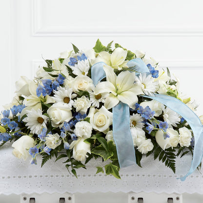 Tender Treasure Casket Spray –  The Flower Garden, Nettleton MS