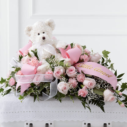 Touch of Sympathy Casket Spray –  The Flower Garden, Nettleton MS