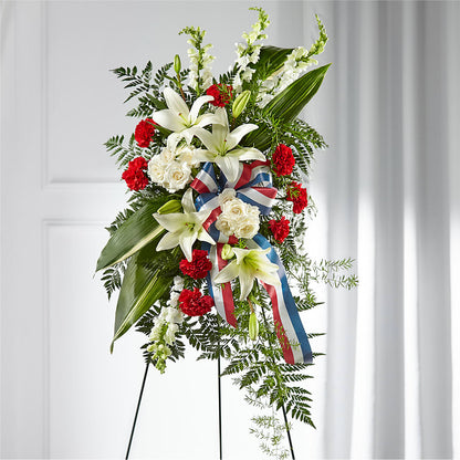 Stars of Life Standing Spray –  The Flower Garden, Nettleton MS