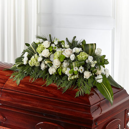 Hopeful Gesture Casket Spray –  The Flower Garden, Nettleton MS