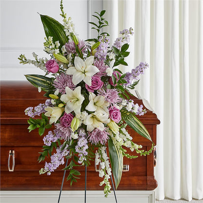 Grateful Hearts Standing Spray –  The Flower Garden, Nettleton MS