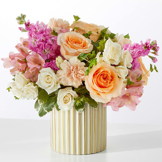Paradise Bouquet with Ivory Vase –  The Flower Garden, Nettleton MS