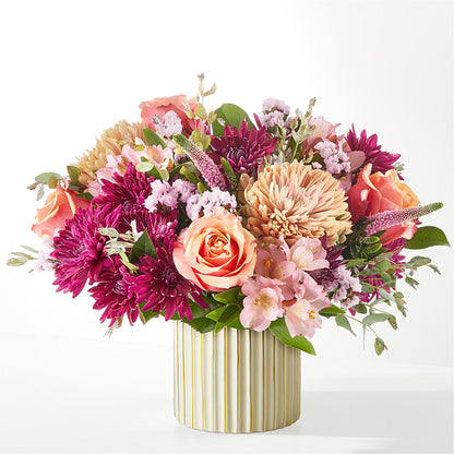 Berry Cobbler Bouquet with Ivory Vase –  The Flower Garden, Nettleton MS