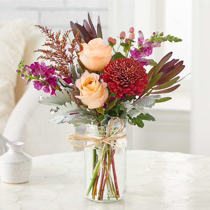 Moody Hues Bouquet –  The Flower Garden, Nettleton MS