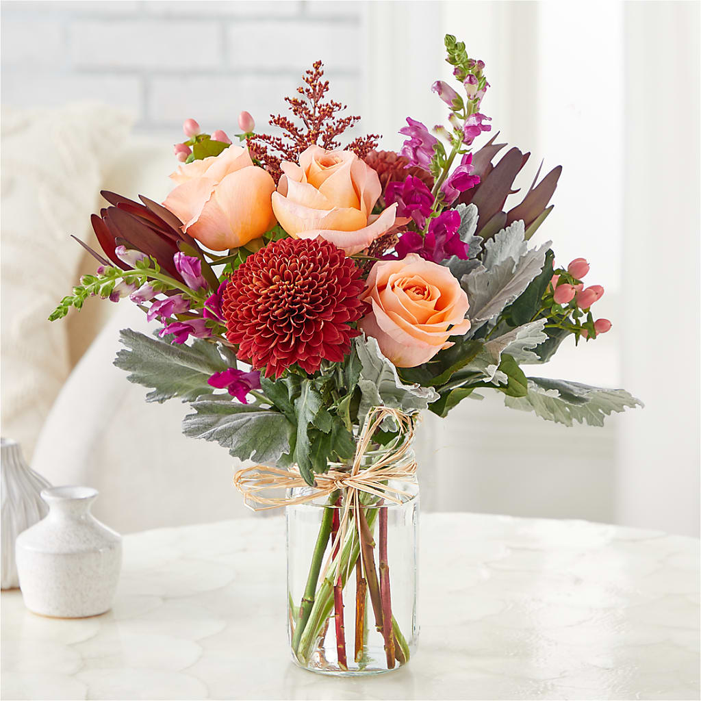Moody Hues Bouquet –  The Flower Garden, Nettleton MS