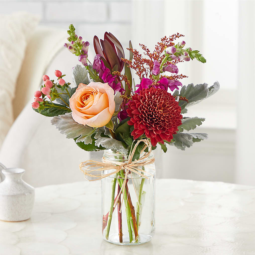 Moody Hues Bouquet –  The Flower Garden, Nettleton MS
