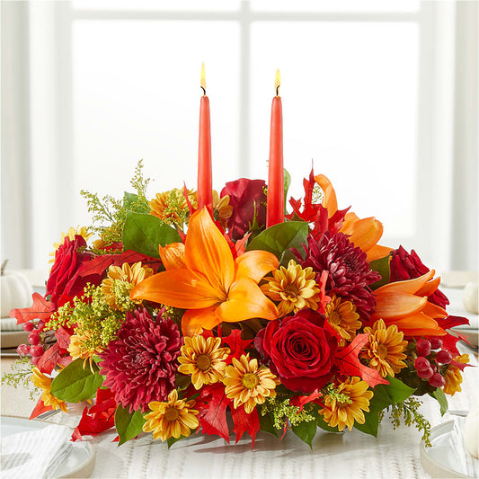Autumn's Embrace Centerpiece –  The Flower Garden, Nettleton MS