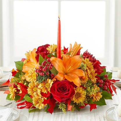 Autumn's Embrace Centerpiece –  The Flower Garden, Nettleton MS